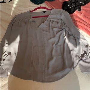 Ann Taylor gray blouse